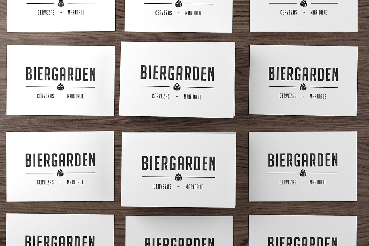 Tarjetas de visita Biergarden